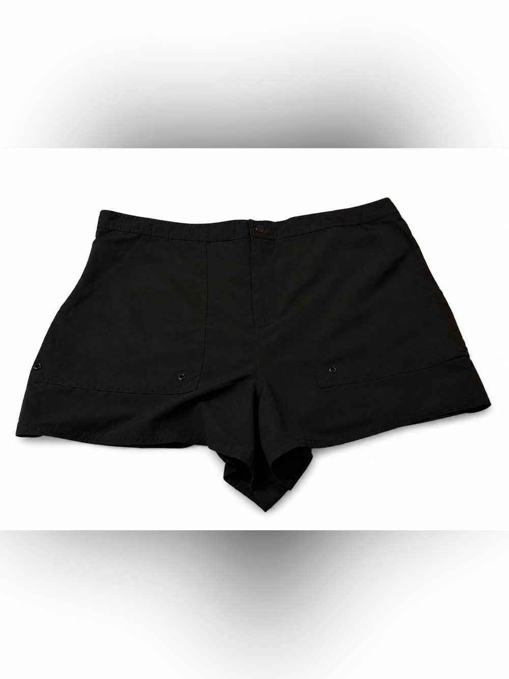NWT Azul by Maxine Swim Shorts 20W Black Plus Size Quick Dry With Pockets - Picture 3 of 3